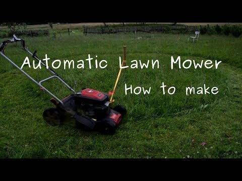 How to make automatic lawn mower - simple rope hack