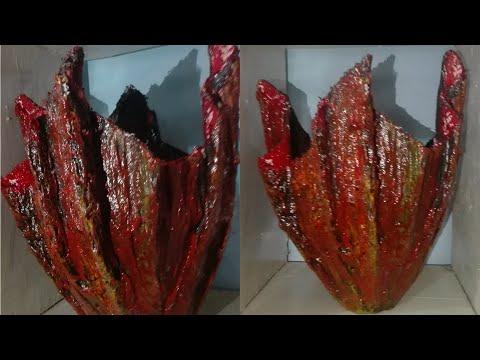 How to make beautiful vase|DIY Vase|Plaster of paris vase|Umer TV