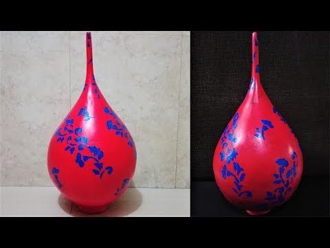 How to make cement bottle | DIY craft