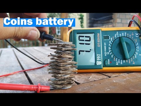 How to make coin battery at home 7v