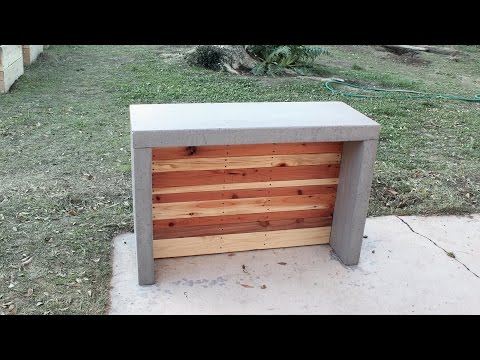 How to make concrete countertops for an outdoor bar or kitchen