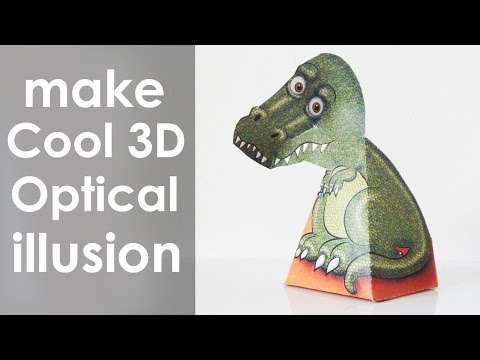 How to make cool moving Optical illusions T-REX + 80 more