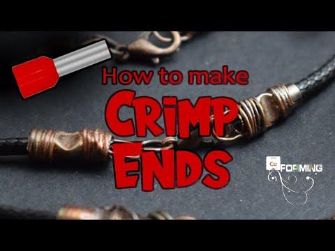 How to make crimp end caps for pendants | Electroforming