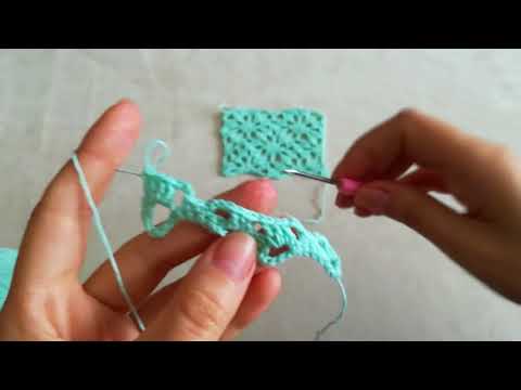 How to make crochet lace? Cum sa crosetam model dantelat