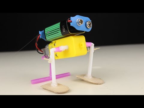 How to make cute walking robot