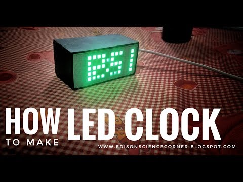 How to make desktop LED CLOCK wow! DIY led clock arduino