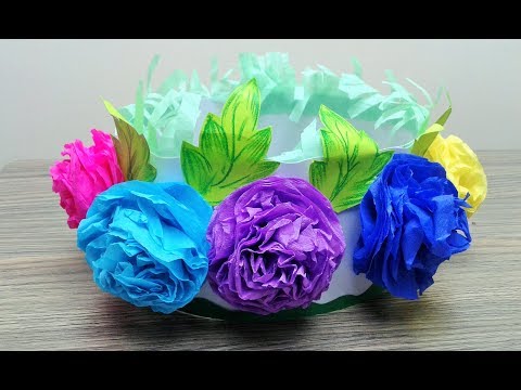 How to make flowers cap