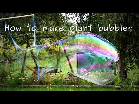 How to make giant soap bubbles at home. Mixture receip.