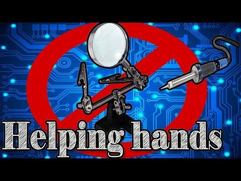 How to make helping hand for soldering at home - diy third hand