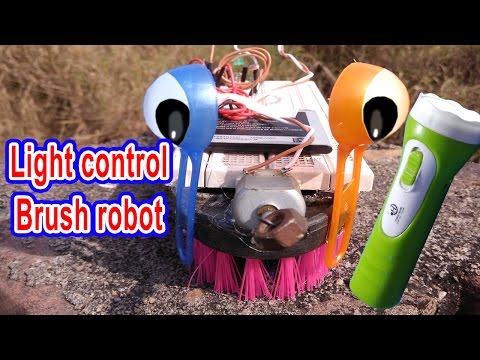 How to make light control Brush Robot