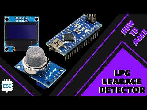 How to make lpg leakage detector using arduino and oled display