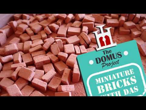 How to make miniature bricks with DAS clay - The DOMUS Project