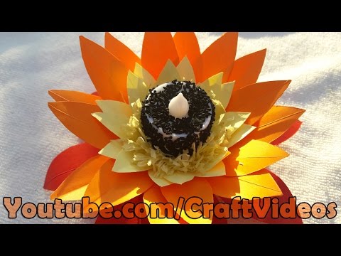 How to make paper flower candle decoration | Candle Decoration | Christmas Craft Decoration Ideas