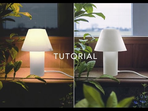 How to make paper table lamp - Tutorial  - Sustainable project - DIY