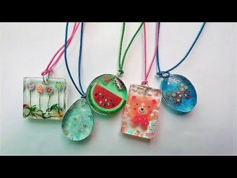 How to make pendants for kids - Resin art - Kids Pendants