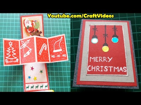 How to make pop up cards for Christmas | Twist pop up card super easy