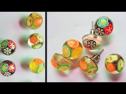 How to make resin jewelry - DIY resin earring - Resin art