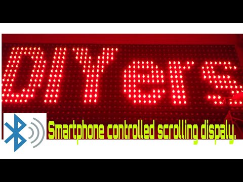 How to make scrolling display using LED P10 board| control DMD using Bluetooth