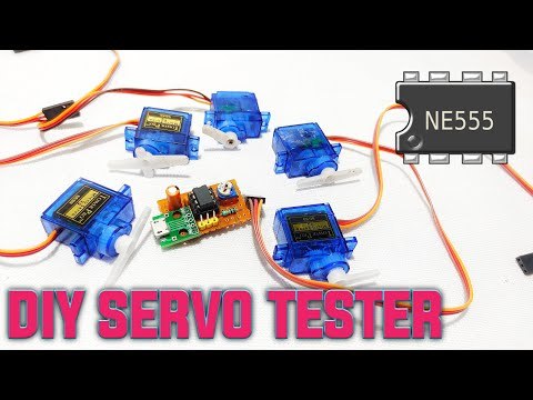 How to make servo tester using ic 555