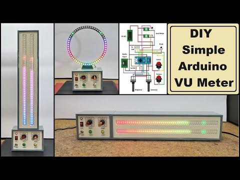 How to make simple Arduino RGB Led strip VU Meter