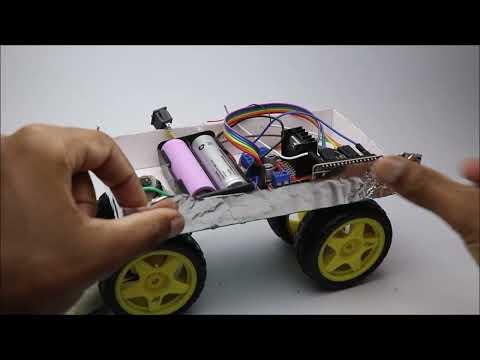 How to make smartphone controlled fire fighting robot car