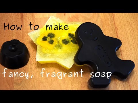 How to make soap - custom shape, color and scent with flowers - kidscraft