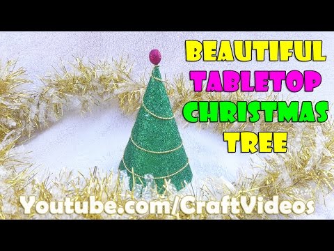 How to make tabletop Christmas tree | DIY tabletop Christmas tree | Christmas Decoration Ideas 2016