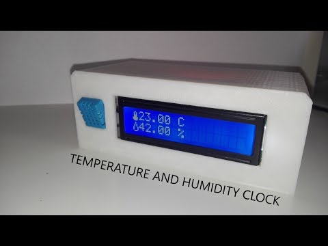 How to make temperature and humidity clock