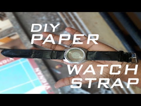 How to make watch strap using paper | DIY