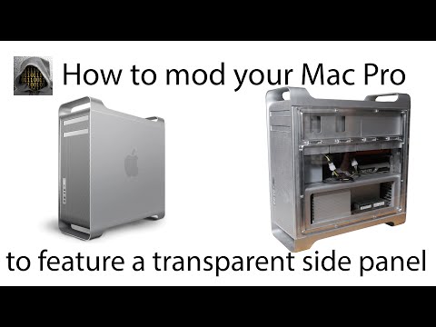 How to mod your Mac Pro to feature a transparent side panel  - Mac Pro case mod [4K[