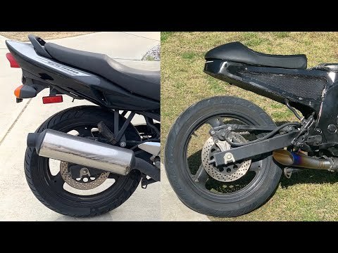 How to modify Suzuki GS500 seat to cafe racer style