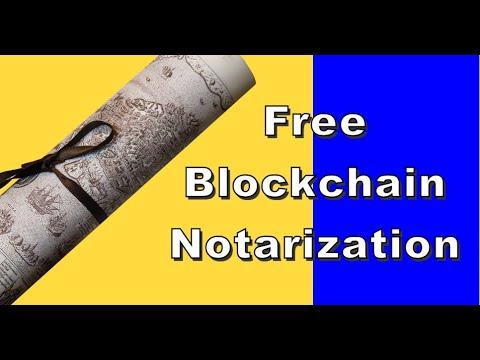 How to notarize in blockchain any file for free