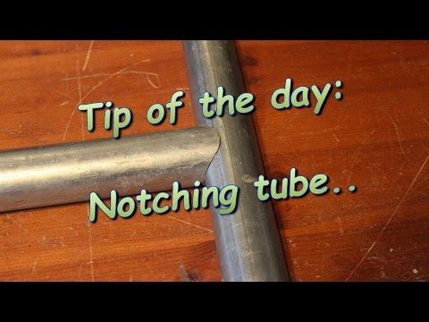 How to notch tubes, easy way.