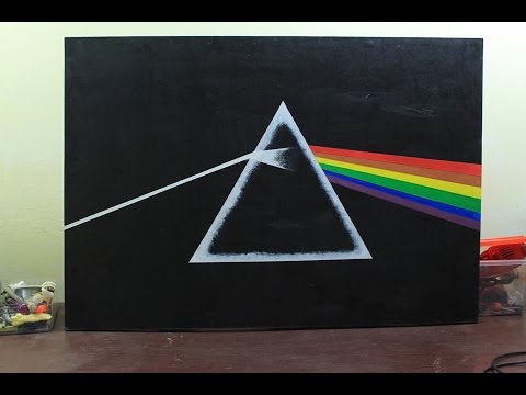 How to paint Dark side of the moon (Pink Floyd)