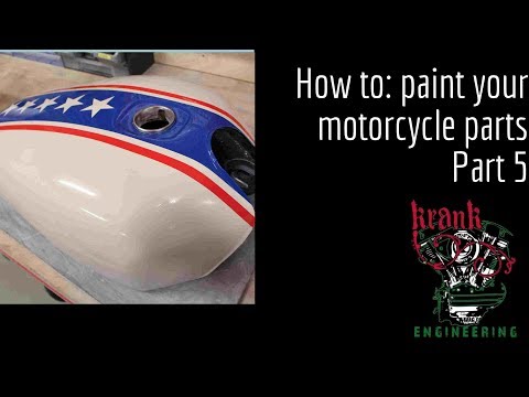 How to paint your motorcycle parts - part 5