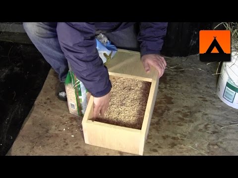 How to prepare a rabbit nest box