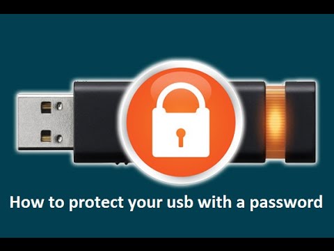 How to protect your usb with a password