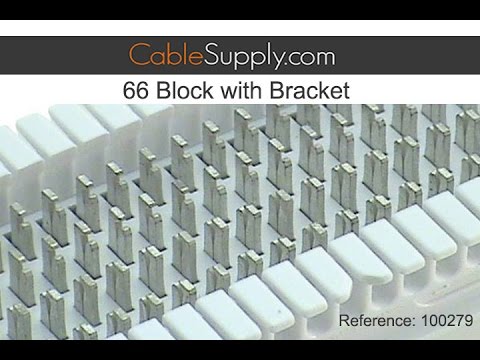 How to punch down a 25 pair cable to a 66 block