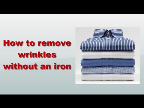 How to remove wrinkles without an iron