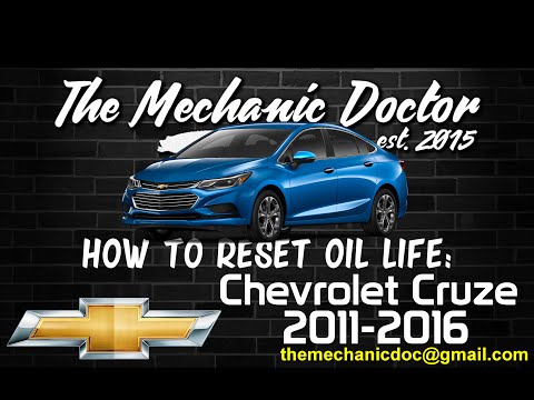 How to reset oil life: Chevrolet Cruze 2011, 2012, 2013, 2014, 2015, 2016.