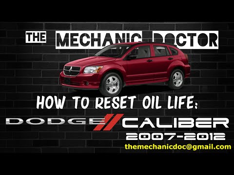 How to reset oil life: Dodge Caliber 2007, 2008, 2009, 2010, 2011, 2012.