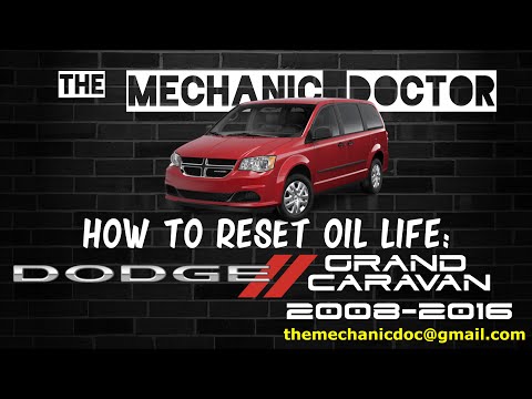 How to reset oil life: Dodge Grand Caravan 2008, 2009, 2010, 2011, 2012, 2013, 2014, 2015, 2016