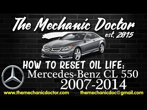 How to reset oil life: Mercedes-Benz CL 550 (c216) 2007, 2008, 2009, 2010, 2011, 2012, 2013, 2014