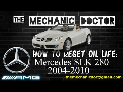 How to reset oil life: Mercedes-Benz SLK 280 2004, 2005, 2006, 2007, 2008, 2009, 2010. (R171)