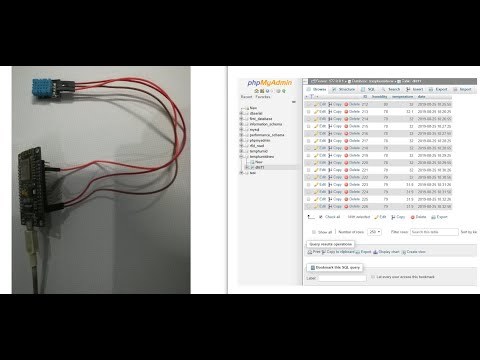 How to send DHT11 data to MySQL server using NodeMCU