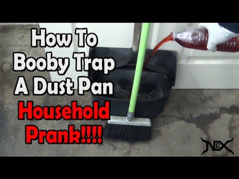 How to set up the Messy Dust Pan Prank! (DIY)