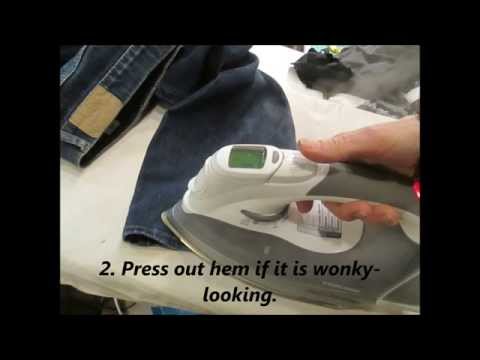 How to sew a jean Original Hem ~ Professionally