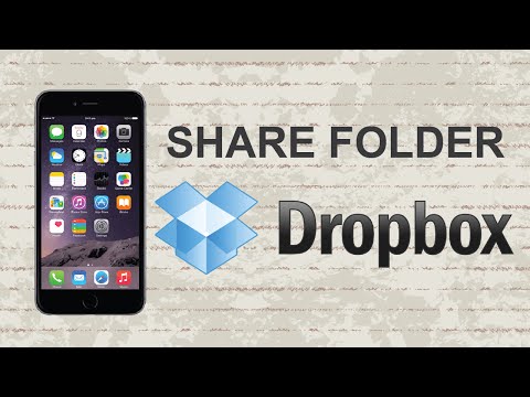 How to share a folder on Dropbox | Mobile App