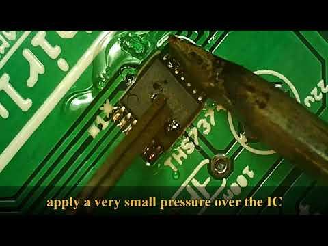 How to solder a 0.65 mm pitch SMD component