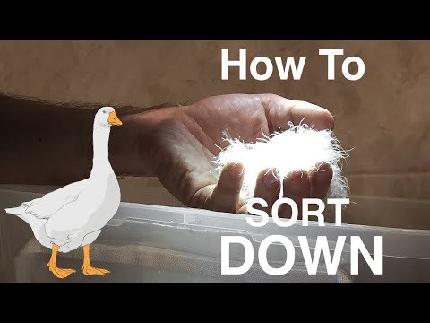 How to sort down and feathers for your MYOG DIY project